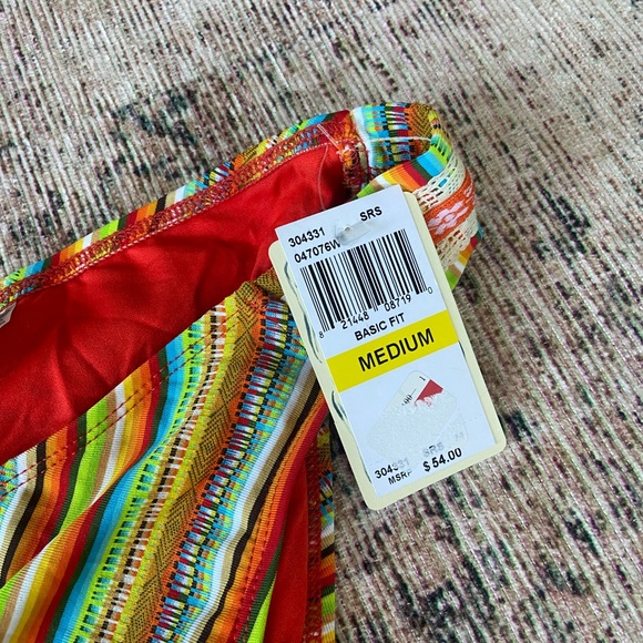 Lucky Brand Boho Striped Bikini Bottoms NWT - Picture 2 of 7